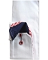 Preview: Armas Langarmhemd Comfort Fit weiss Patches in rot blau